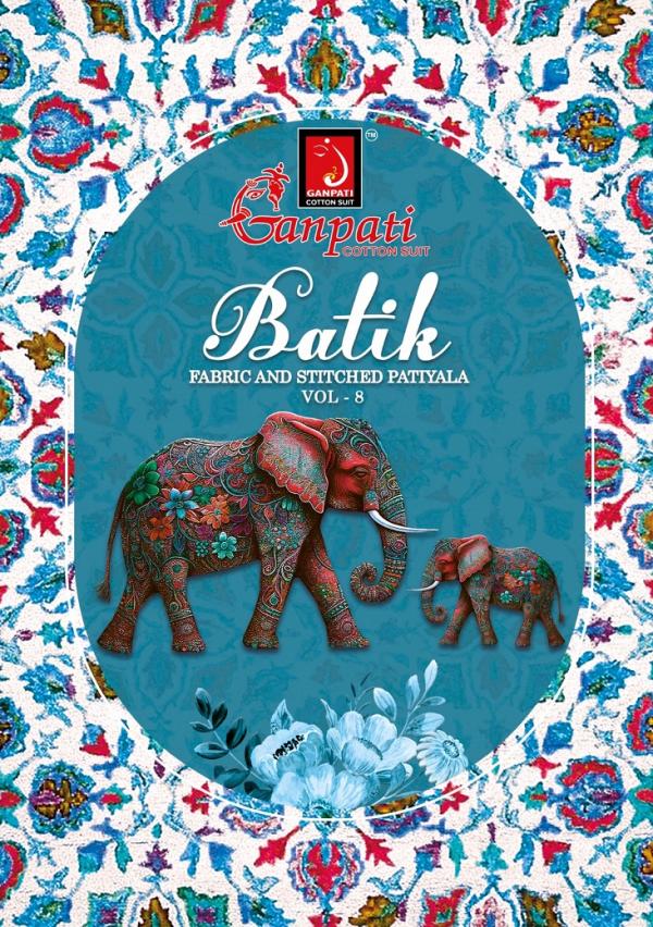 Ganpati Batik Patiyala Vol-8 – Dress Material